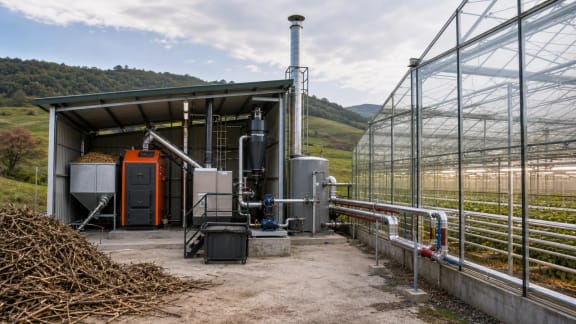 Biomass Boiler and Greenhouse Heating System in an illustrative agricultural technology context in Türkiye