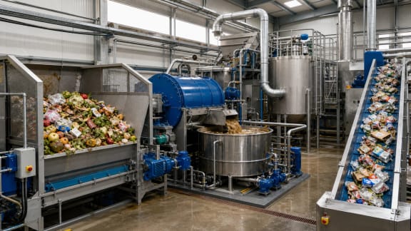 Food and Agricultural Waste Depackaging and Separation Plant in an illustrative agricultural technology context in Türkiye